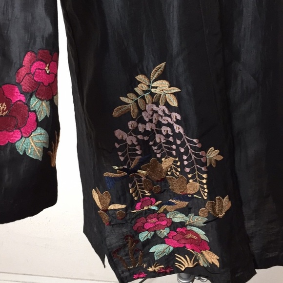 New Citron Embroidered Open Kimono M - Picture 6 of 6